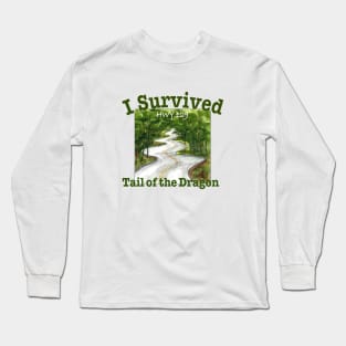 I Survived Tail Of The Dragon, HWY 129 Long Sleeve T-Shirt